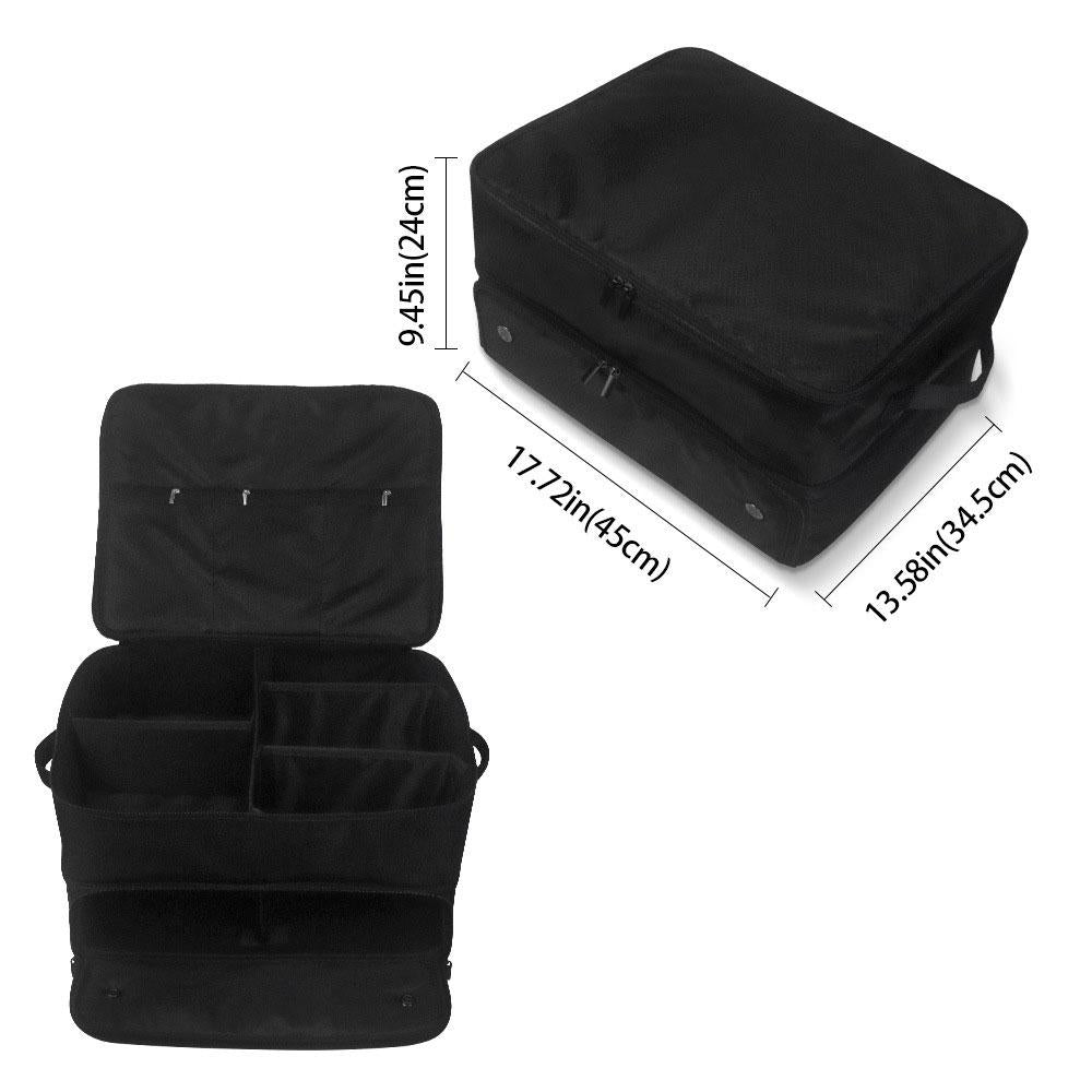 Black Folding Golf Bag with Large Capacity