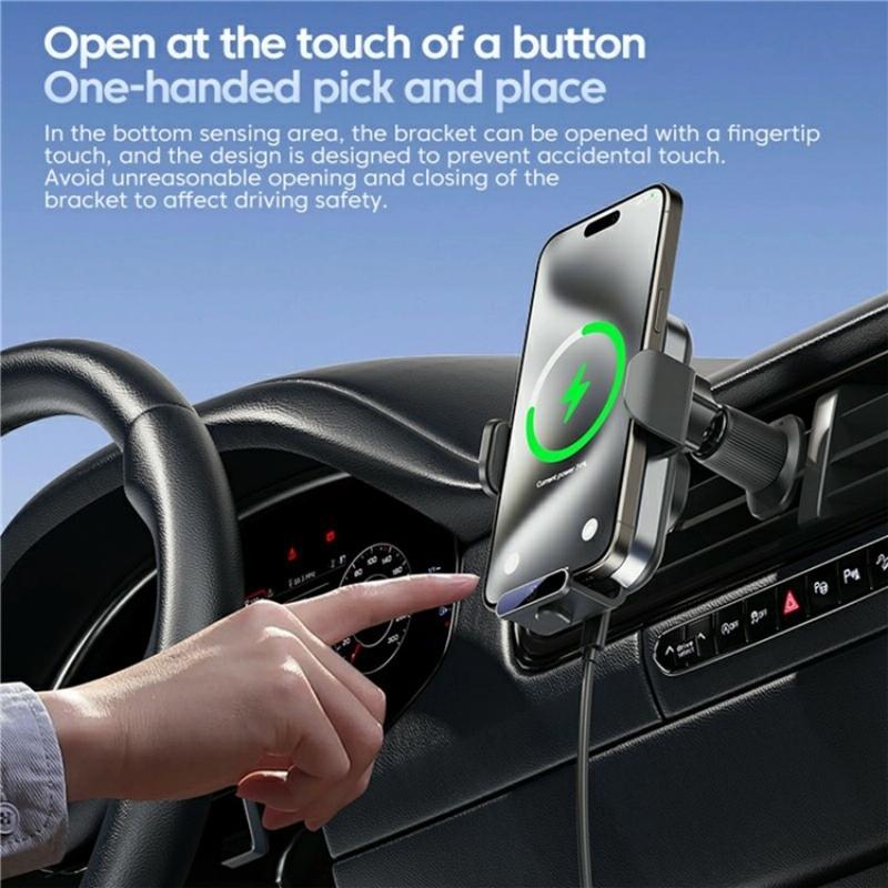 Intelligent Induction Wireless Car Charger - 66w High Power - Tarnish