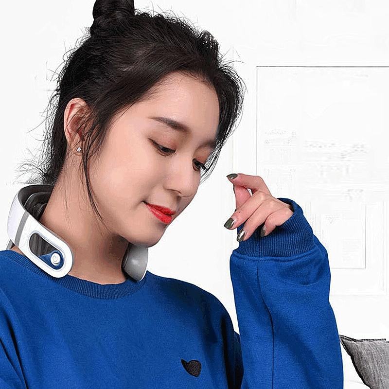 Hot Compress Shoulder & Neck Massager 2 Ends White