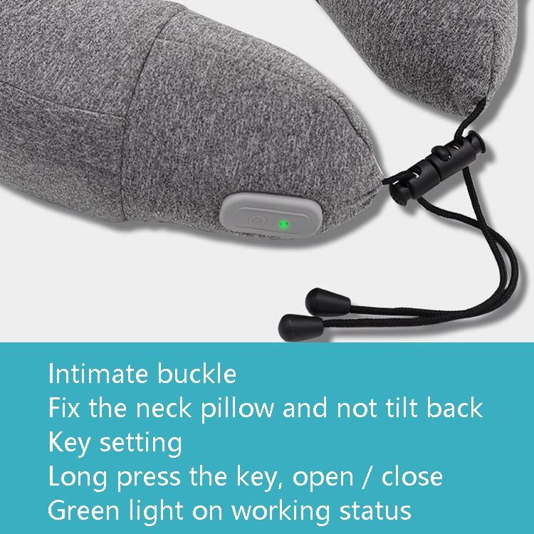 Gray Inflatable Neck Massager Pillow For Cervical Spine