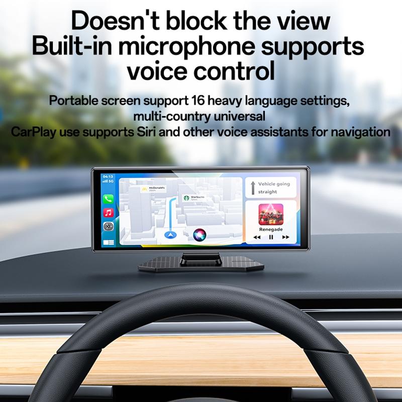 10.26 Inch Carplay Navigation & Recorder - Yesido Km19 Black