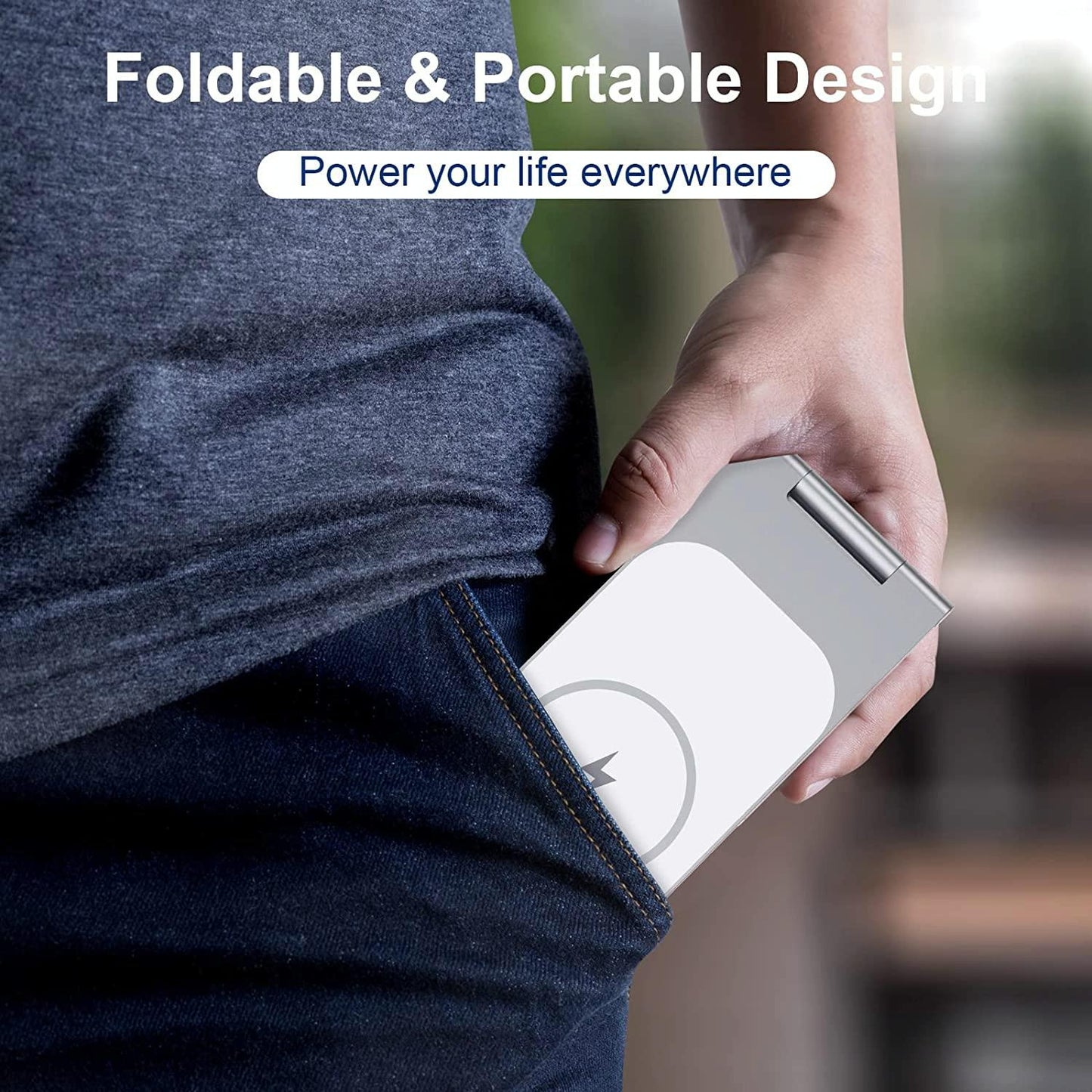 15W Magnetic Wireless Charger For Iphone 12+ - Black