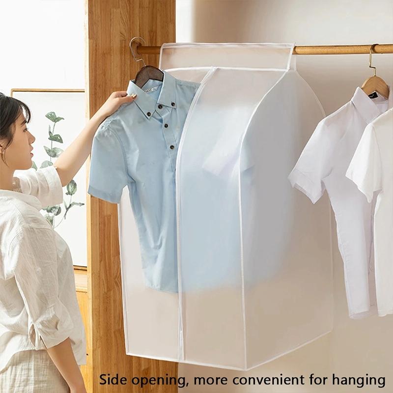 Waterproof Hanging Storage Bag for Dustproof Organization - White