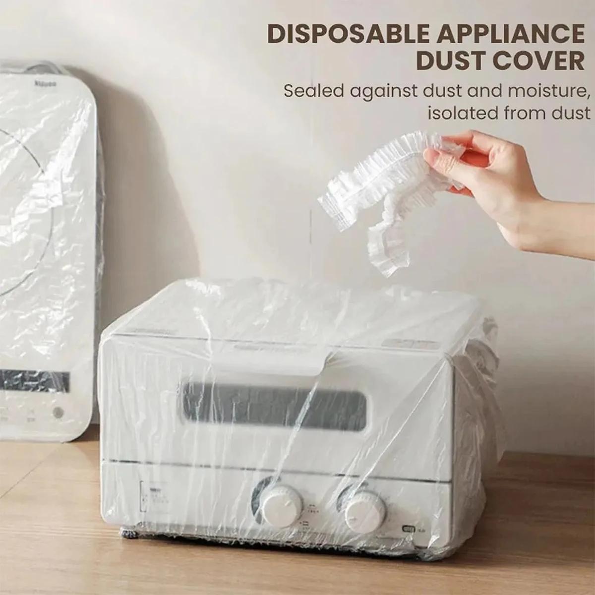 10-pack Disposable Dust Covers for Electric Cooker and Oven - 120x120cm White - 70X80Cm