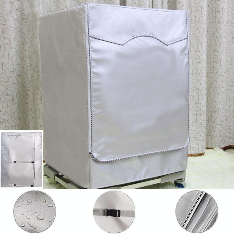 Waterproof Dustproof Cover for 420d Roller Boiler Washing Machine - 60x53x85cm Size - Silver - 60X60X85Cm
