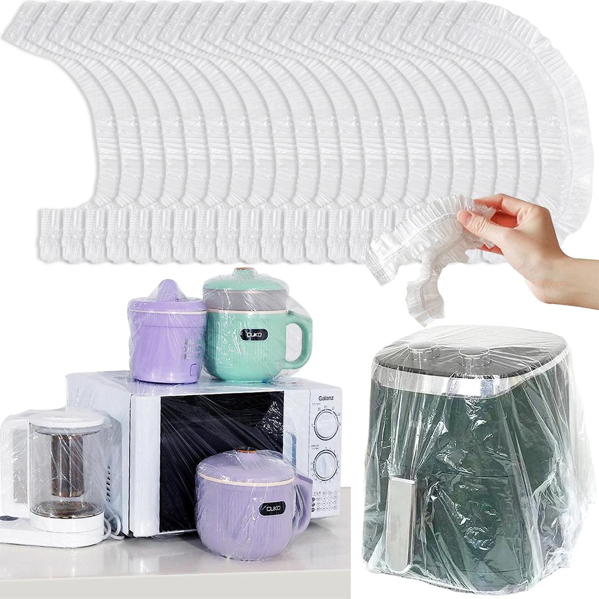 10-pack Disposable Dust Covers for Electric Cooker and Oven - 120x120cm White - 90X120Cm