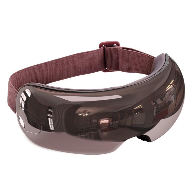 Smart Eye Massager With Hot Compress Air Pressure & Vibration - Black