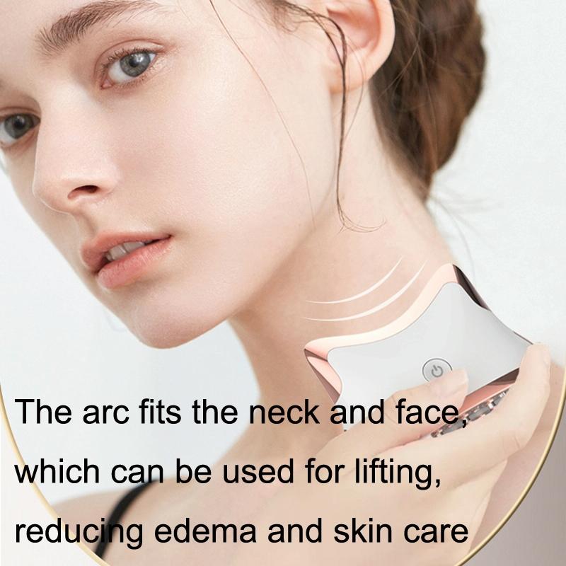 Colour Light Meridian Dredging Massager Sm-2102 - White Silver