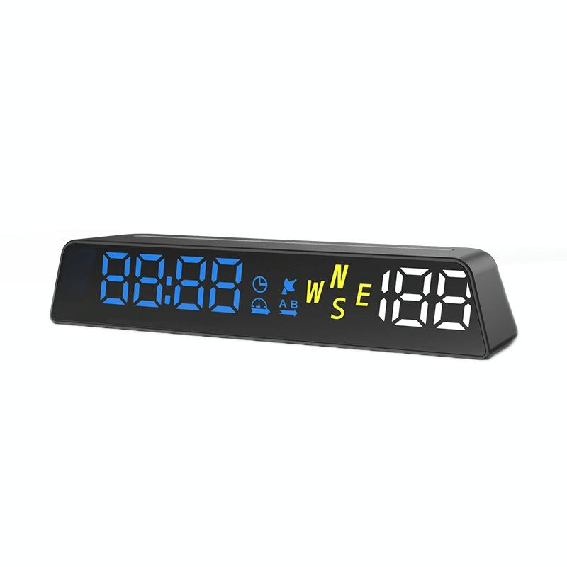 Usb Powered Hd Vehicle Altitude Meter Hud Display - White