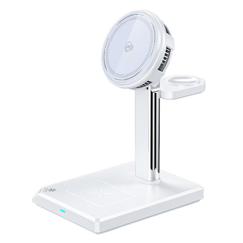 15W 4 In 1 Magnetic Wireless Charger Stand - White