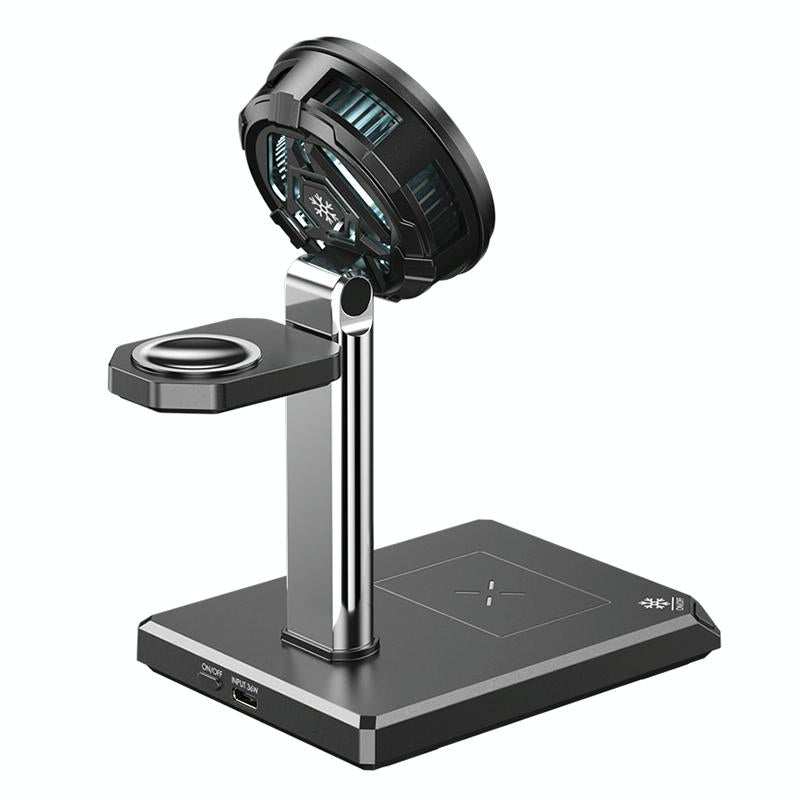 15W 4 In 1 Magnetic Wireless Charger Stand - White