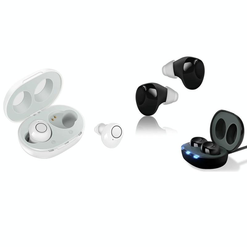 Wireless In Ear Hearing Amplifier For Seniors Black