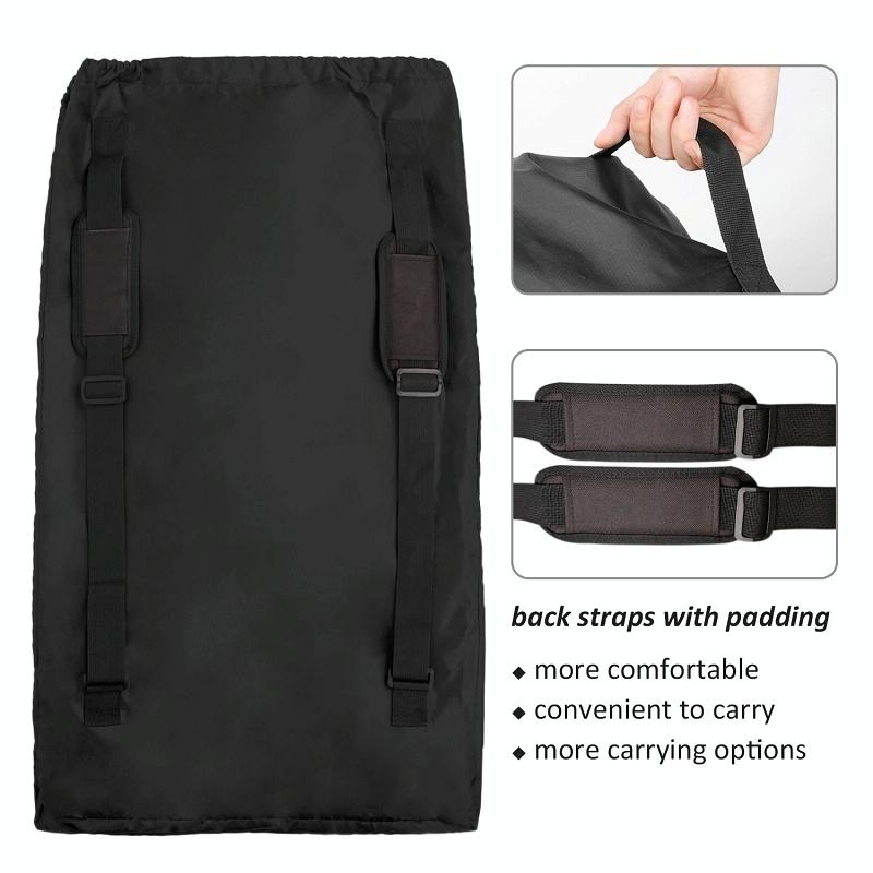 Travel Bag for Car Seat Stroller Wheelchair Storage - Black