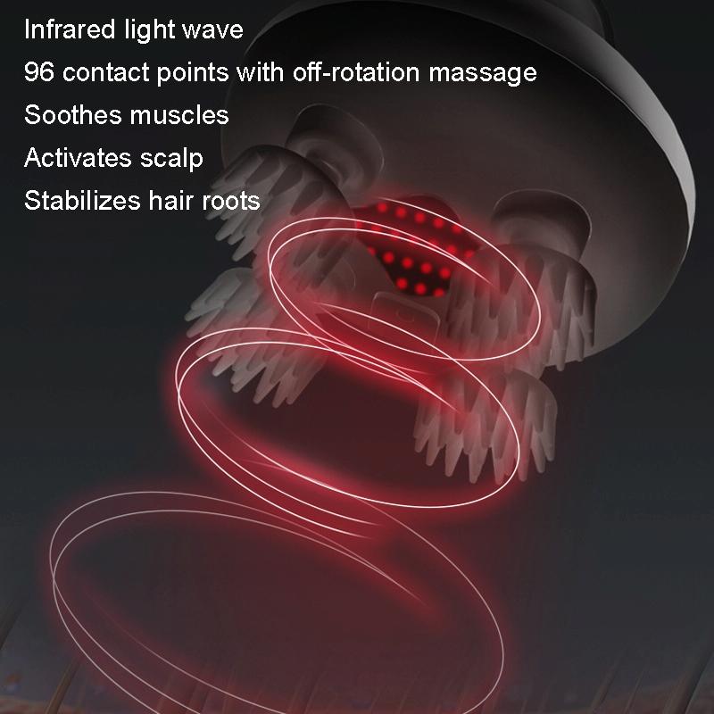 Wireless Smart Head Massager Kneading - Silver