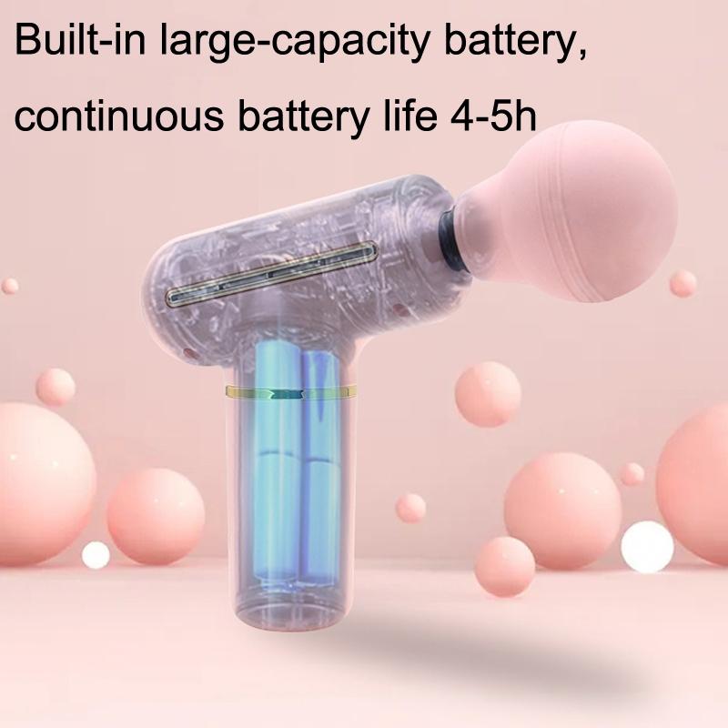 Portable Handheld Massage Gun For Muscle Relaxation - Pink
