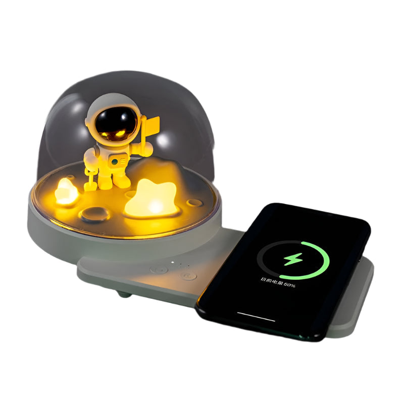 Wireless Fast Charging Bluetooth Music Lamp Astronauts