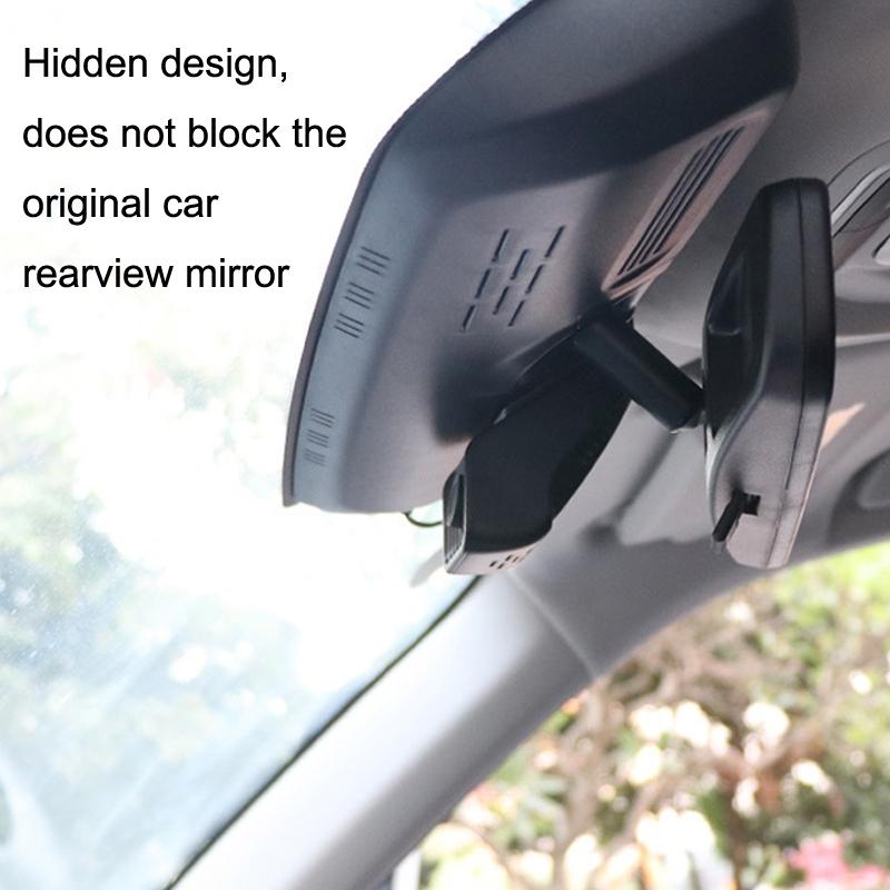 1080p Hd Car Recorder with Wifi for Parking Monitoring - Without Button + Usb Long Line