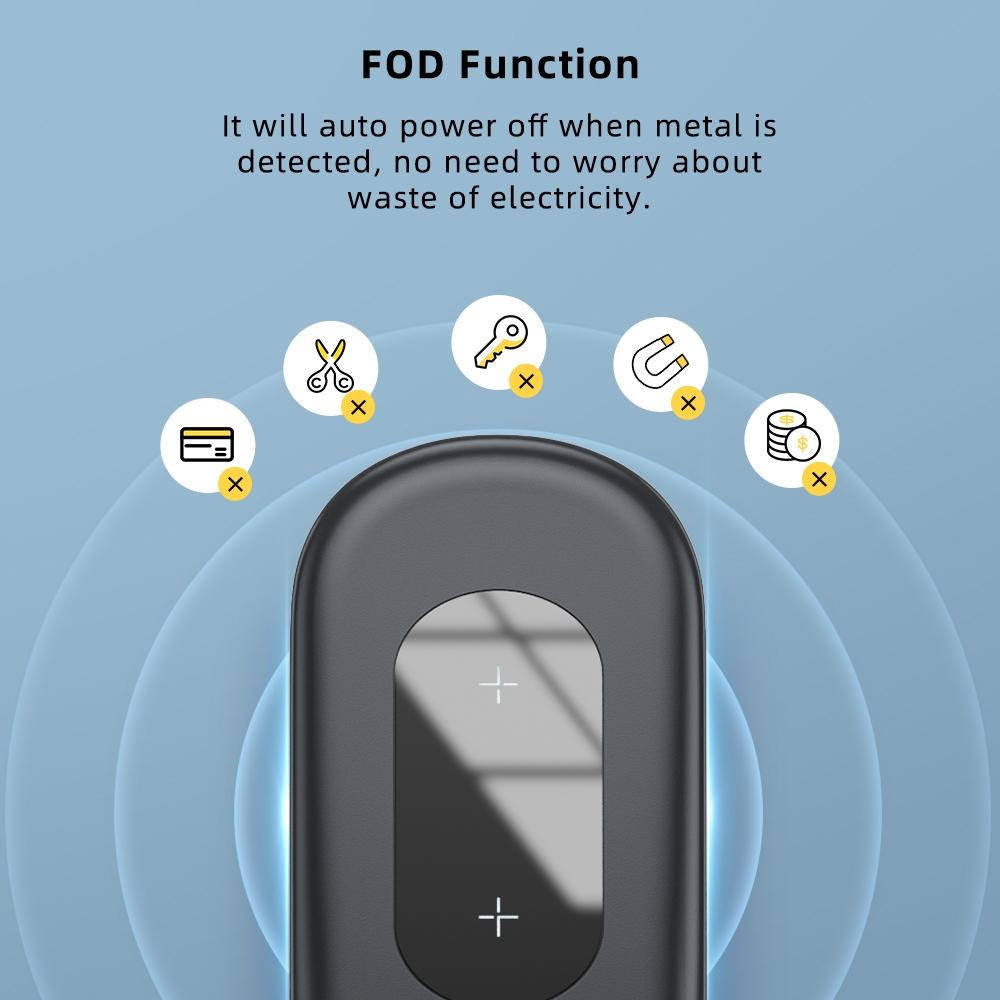 Foldable 15W Wireless Charger For Mobile Phones Black