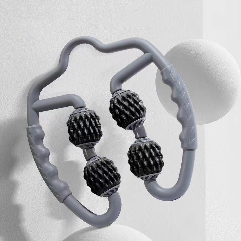 Muscle Massage Roller Foam Shaft For Yoga & Fitness - Water-Drop Type Classic Black