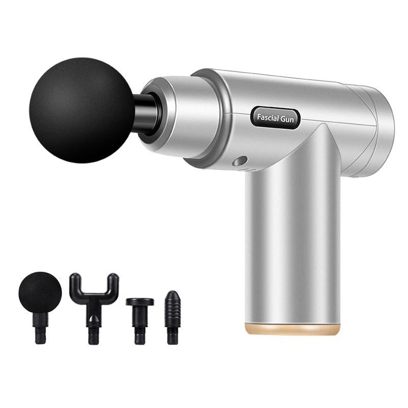 Fascia Mini Electric Muscle Portable Fitness Muscle Relaxing Massager / Massage Gun - Space Gray