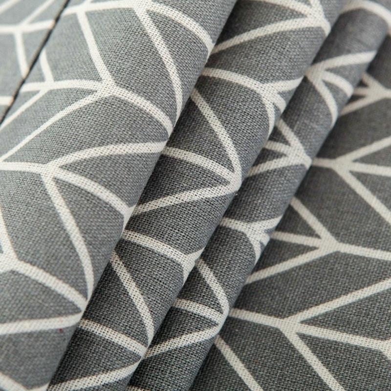 Universal Cotton Linen Microwave Dust Cover - Wood Grain