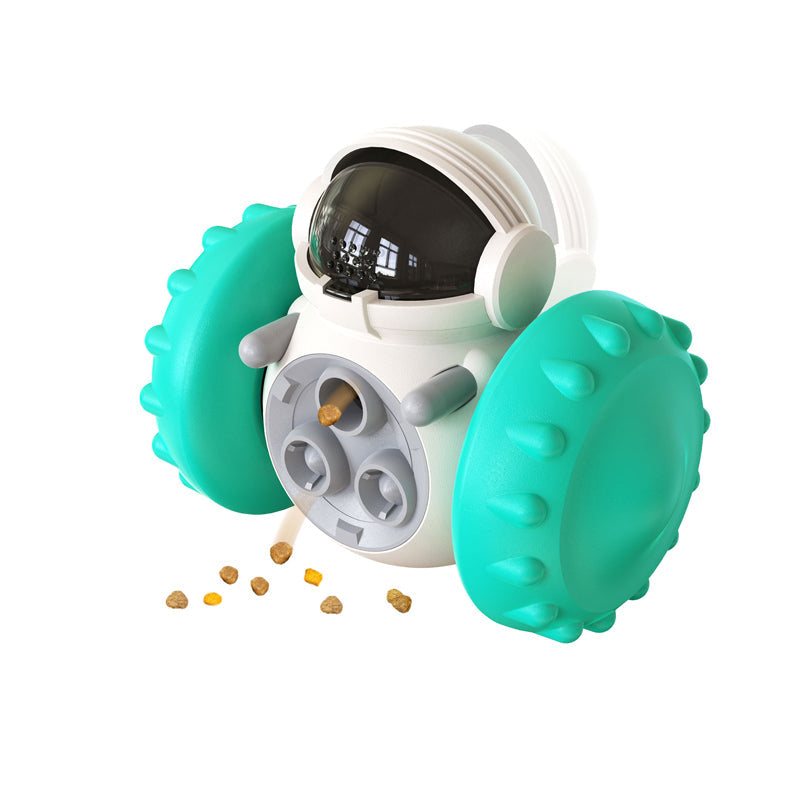 Vibe Geeks Pet Food Dispenser Tumbler Dog Treat Toy - Yellow