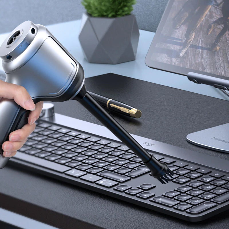 Vibe Geeks Brushless Strong Suction Wireless Car Vacuum Cleaner- Usb Charging