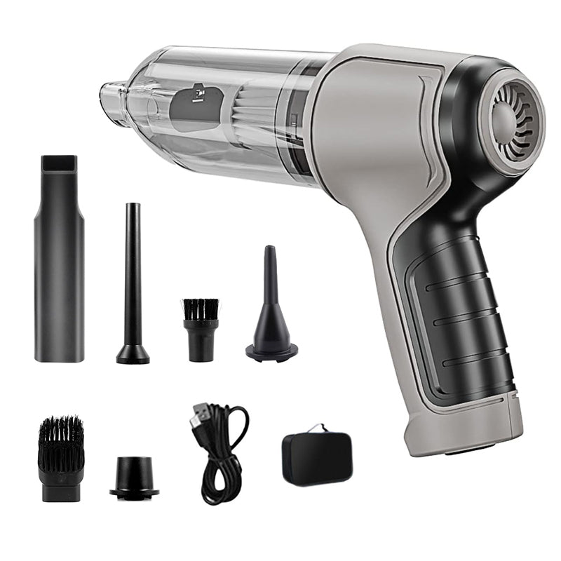 Vibe Geeks Brushless Strong Suction Wireless Car Vacuum Cleaner- Usb Charging