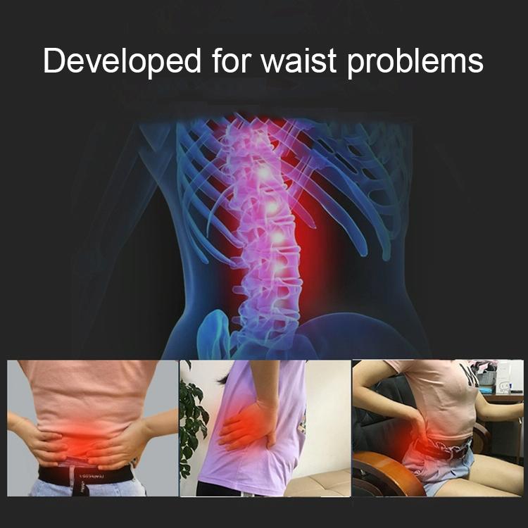 Back Pain Relief Device Lumbar Traction Stretcher - White + Green