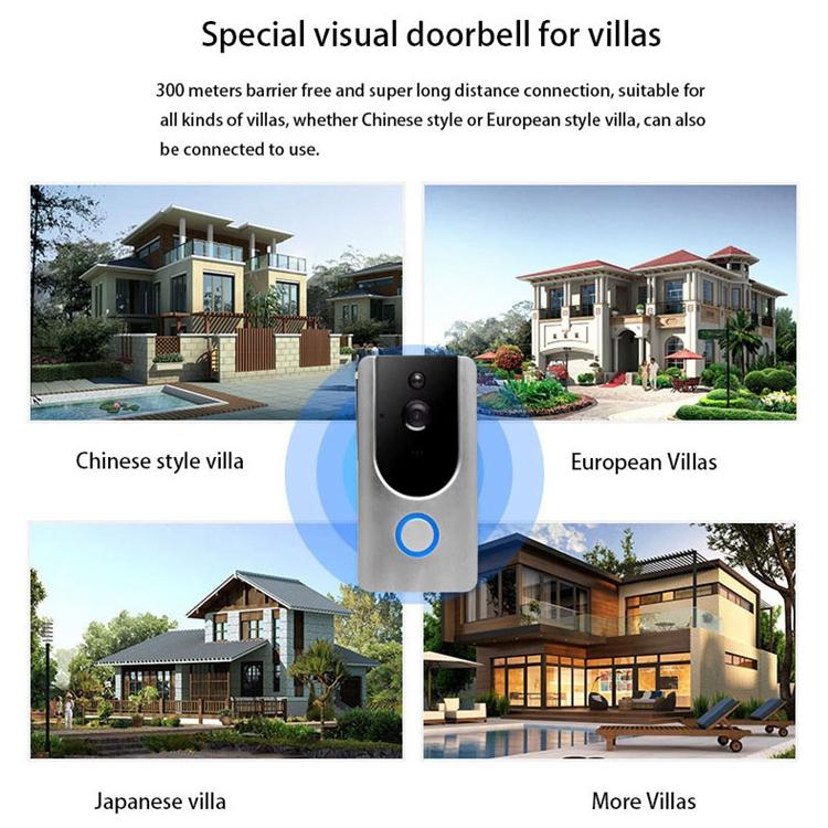 Smart Wifi Video Doorbell With Night Vision & Pir Detection