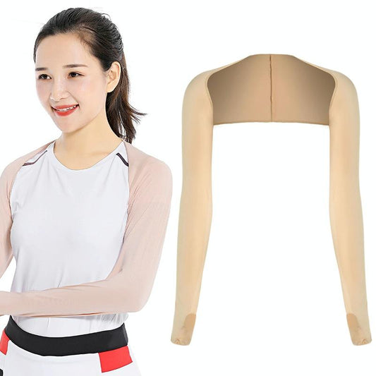 Sun Protection Golf Shawl Sleeves for Outdoor Sports and Cycling - Skin Colour