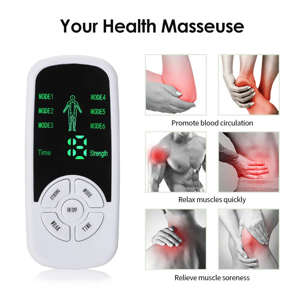 6 Mode Electric Tense Massager for Muscle Therapy