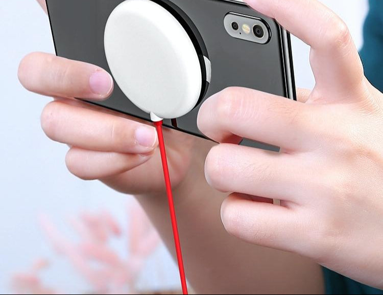 Wireless Fast Charger With Suction Cup 1.5M - Red