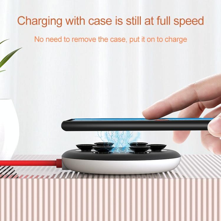 Wireless Fast Charger With Suction Cup 1.5M - Red