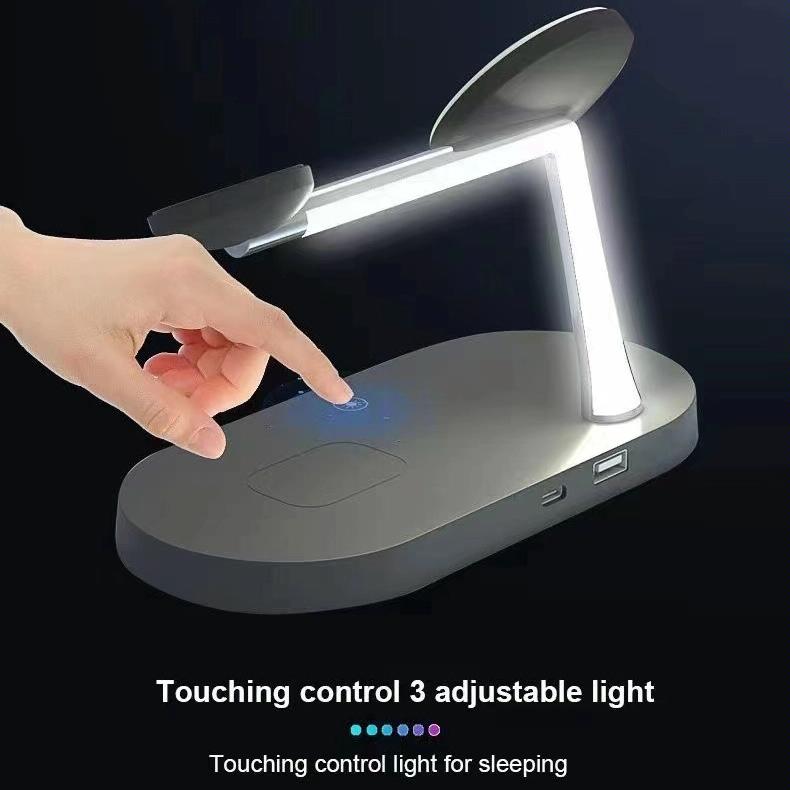 15W 5 In 1 Magnetic Wireless Charger For Iphone 12 & Apple Watch & Airpods - White