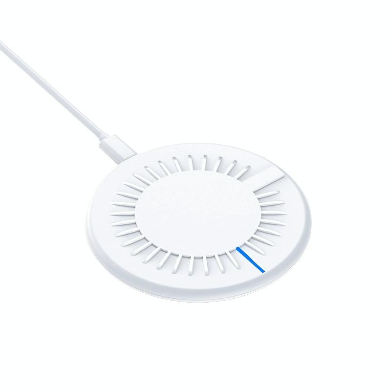 15W Round Wireless Fast Charger 964 Shape - White
