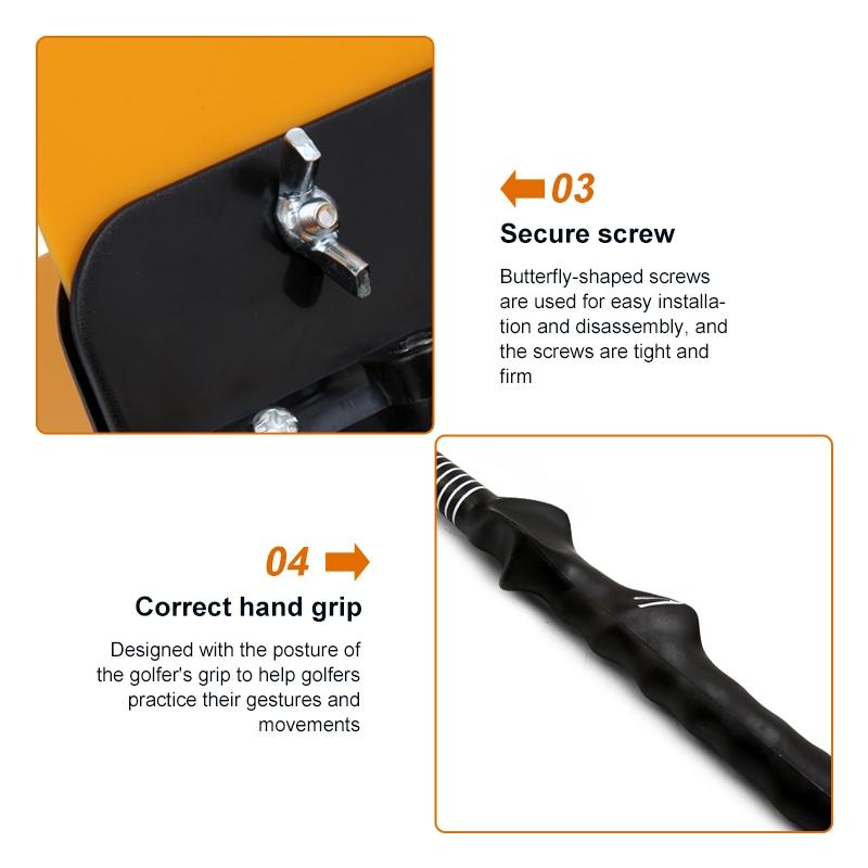 Improve Golf Swing with Wind Resistance Trainer - Yellow