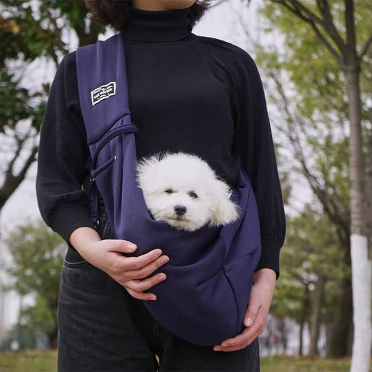 Nevy Blue Pet Sling Carrier Bag - Comfortable and Hands-Free Design