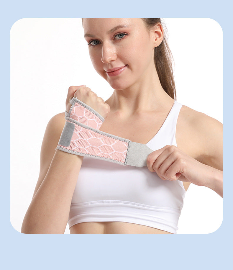 2 Pairs Grey Breathable Sports Wrist Support Wrap - Fitness Gym Wristband for Badminton & Injury Prevention