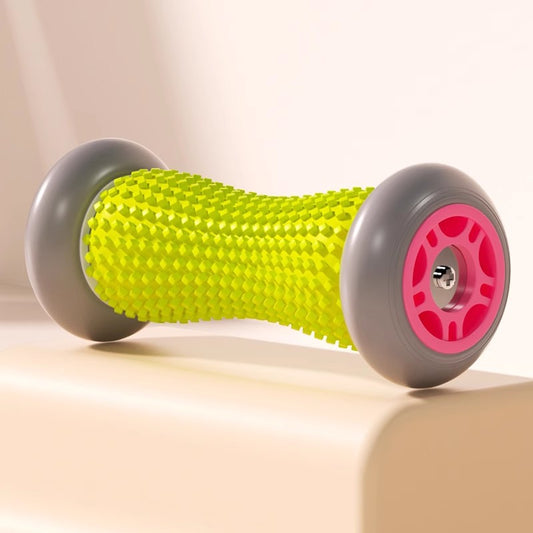 Green And Grey Foot Massage Roller - Plantar Fasciitis & Muscle Relief Tool