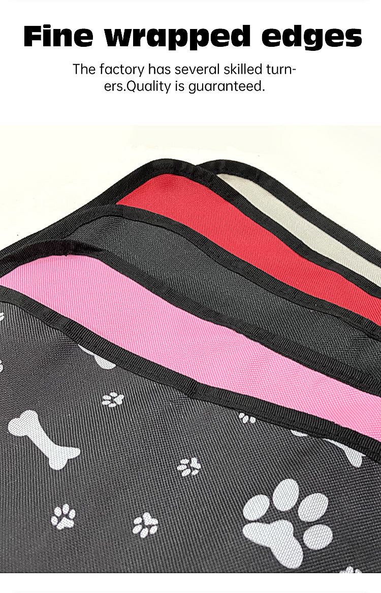 4 Pcs Pink Waterproof Pet Car Seat Cover - Scratch-Resistant Oxford Cloth  for Dogs and Cats (106 x 49 cm)