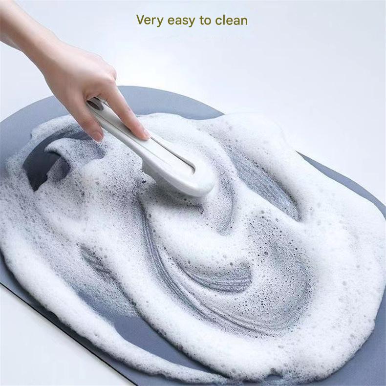 Style 12 Black Absorbent Diatomaceous Earth Pet Feeding Mat - Non-Slip & Quick Dry Placemat (50x80cm)