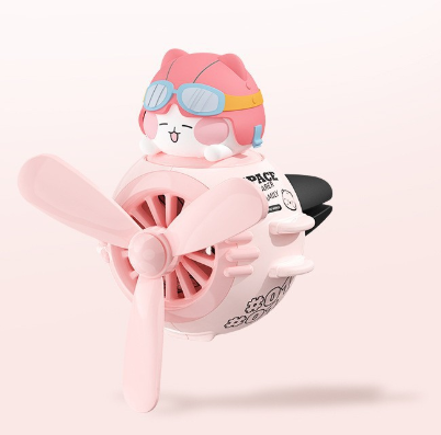 Pink Cute Car Air Vent Clip Freshener - Decorative Scent Diffuser for Automotive Interiors