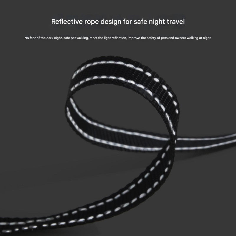 Retractable Dog Leash - Reflective Pet Lead with 3m Extension, One-Button Control(Yellow)