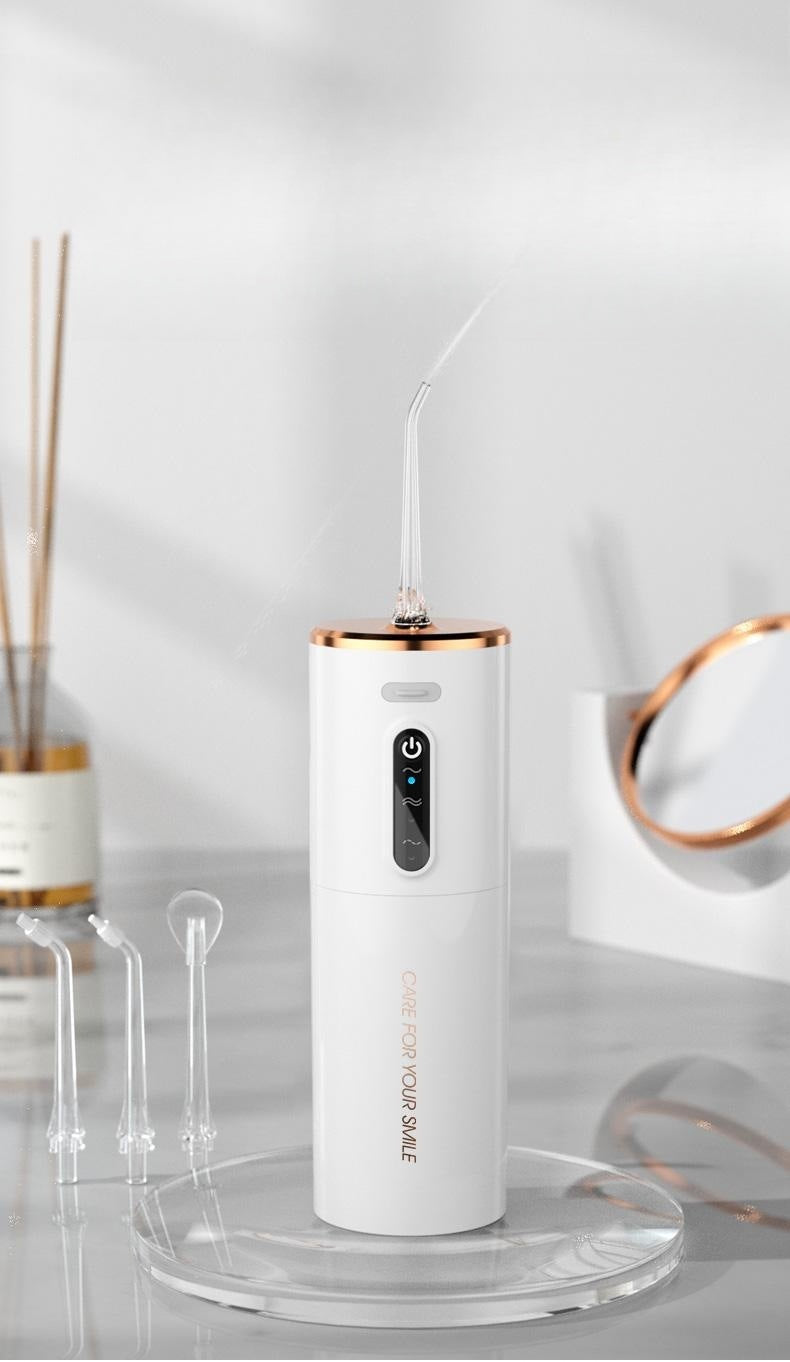 Portable Electric Water Flosser - USB-C Rechargeable, Multiple Modes, Gingival Protection(Pink)