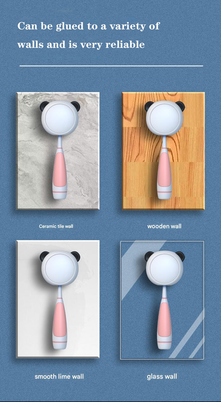 Cute UV Toothbrush Sanitizer Holder - Wall Mounted, Portable for Travel (Golden Ear Panda)