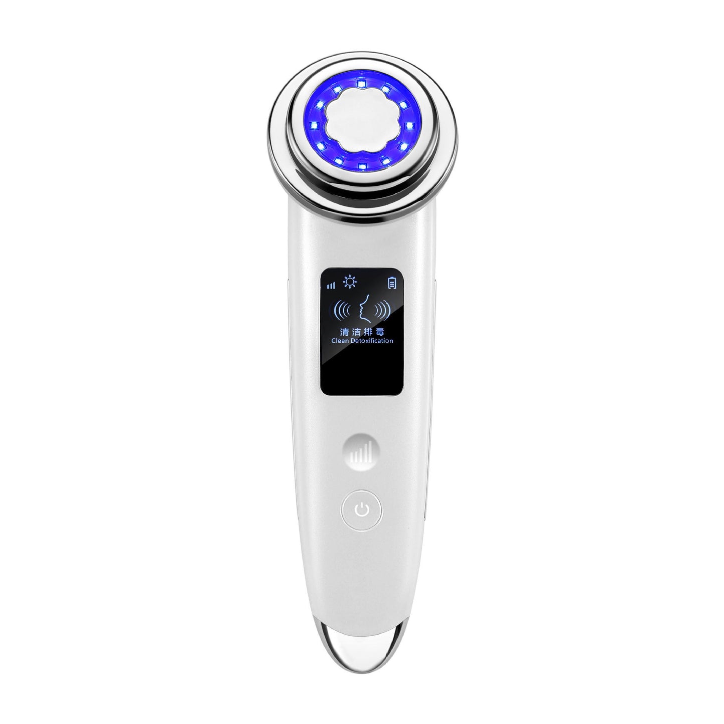 Portable EMS Face Sculpting Tool - LED Photon, Hot Compress, Vibration for Radiant & Firm Skin