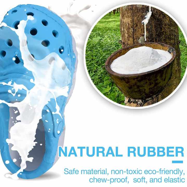 Size L Red Tough Slipper Dog Chew Toy - Natural Rubber Treat Dispenser & Teeth Cleaner for Interactive Play & Boredom Relief