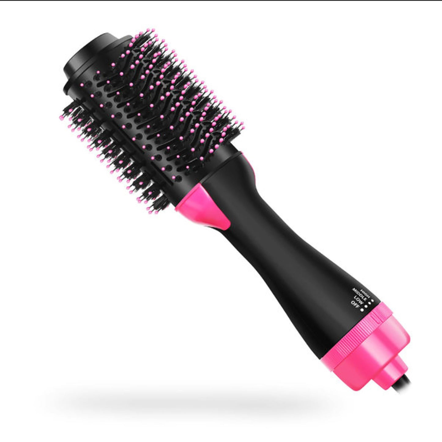 Pink And Grey One-Step Hair Dryer & Volumizer Hot Air Brush - Salon Styler for Drying, Smoothing & Volume