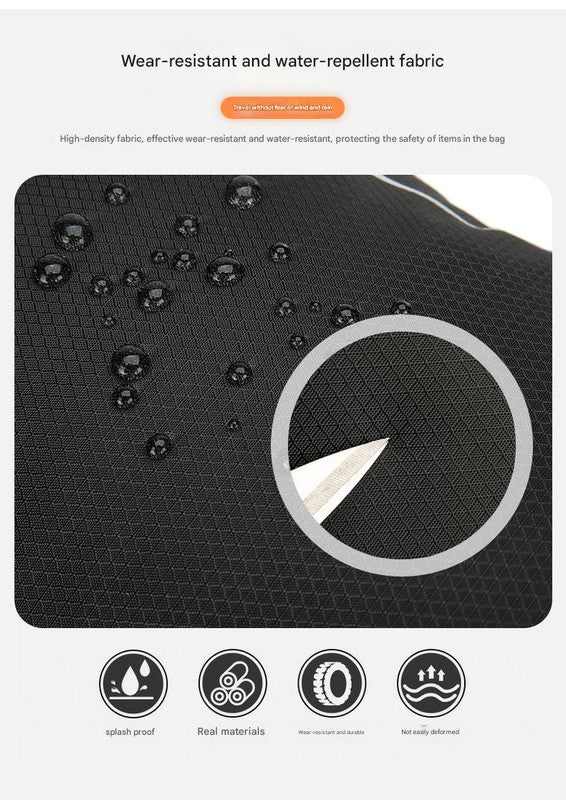 Dark Blue Lightweight 16L Outdoor Cycling & Hiking Backpack - Water-Repellent Nylon Daypack with Reflective Strips